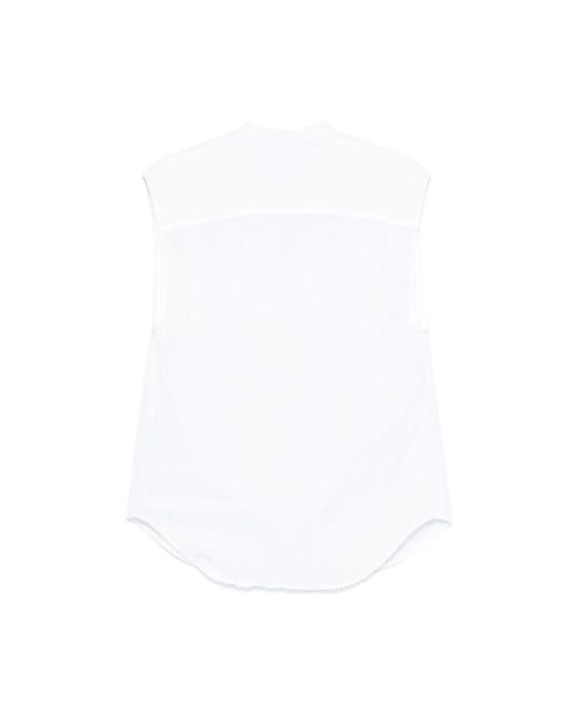 Sleeveless Tops Barena de color White
