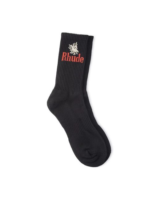 Rhude Black Socks