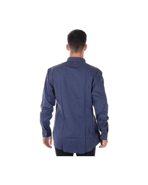 Daniele Alessandrini Blue Casual Shirts for men
