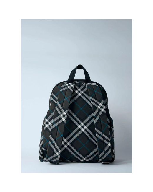 Burberry Reiter Check Rucksack in Blue für Herren
