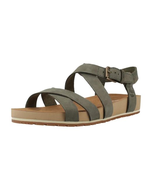 Flat Sandals Timberland de color Green