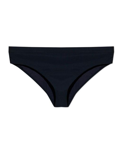 Jil Sander Badmode ,Zwart ,Bikini Broekje in het Blue