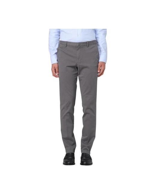 Straight Trousers di Boss in Gray da Uomo