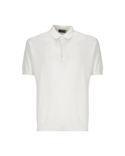 John Smedley White Polo Shirts for men