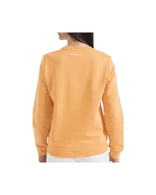 Karl Lagerfeld Orange Choupette iconic sweatshirt