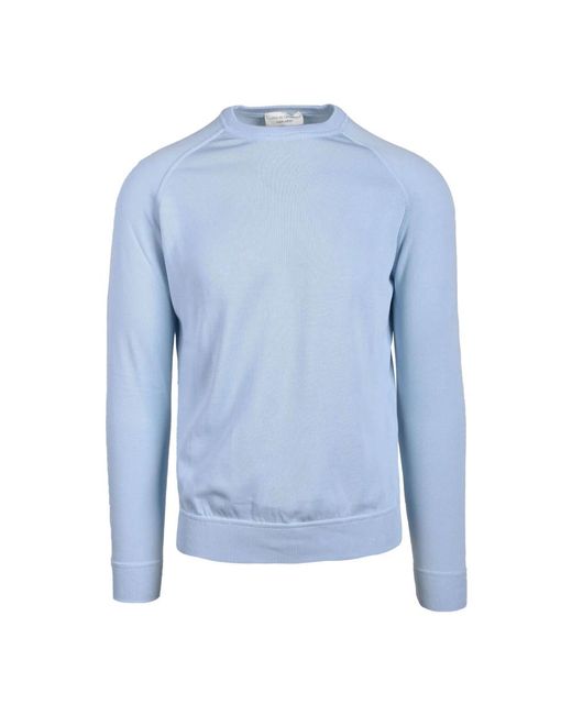 FILIPPO DE LAURENTIIS Baumwoll Stilvolles Maglia Shirt in Blue für Herren