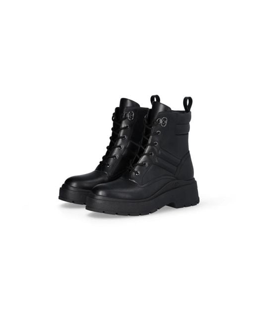 Liu Jo Black Lace-Up Boots