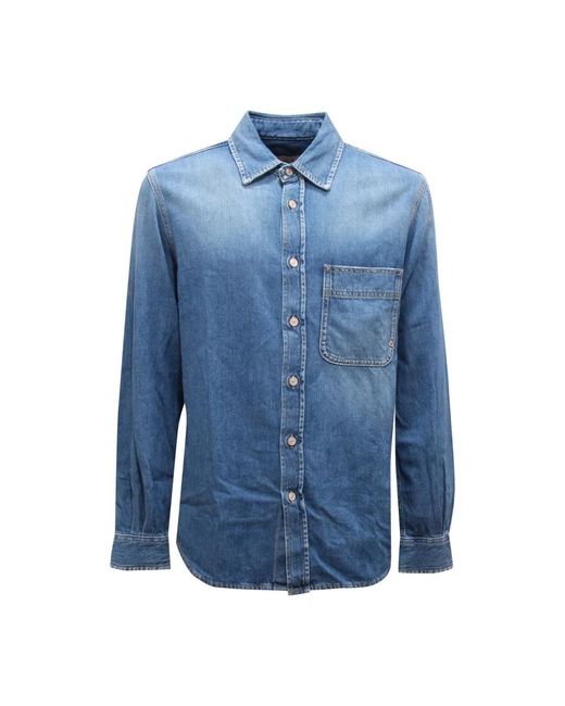 CYCLE Heavy Workwear Shirt in het Blue voor heren