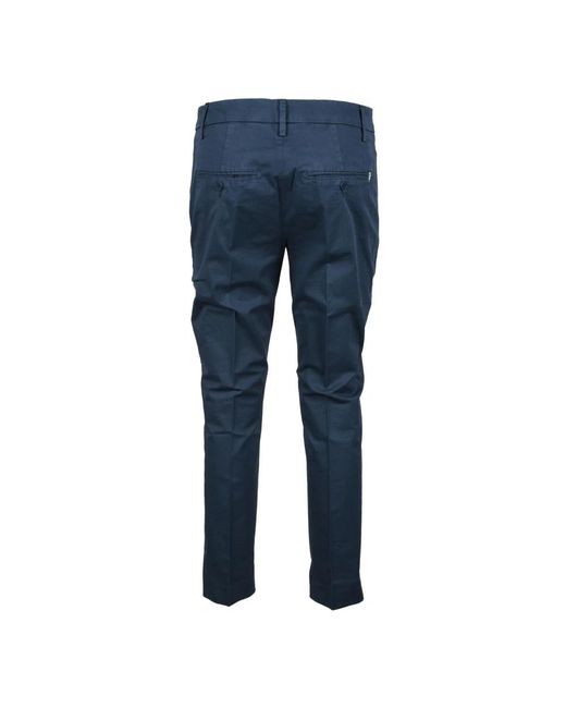 Dondup Blue Slim-Fit Trousers