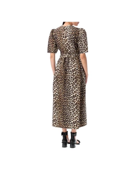 Ganni Maxi Dresses in het Brown