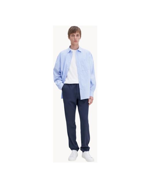 Filippa K Blue Straight Trousers for men