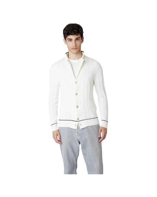 Eleventy Cardigans in het White voor heren