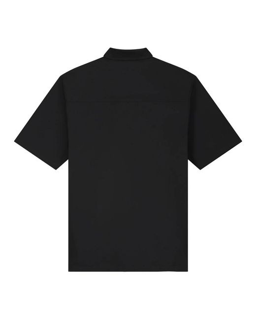 Olaf Hussein Black Short Sleeve Shirts for men