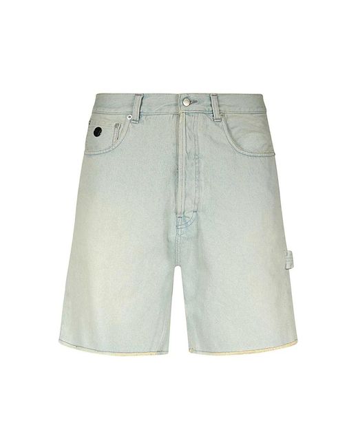 Ambush Green Denim Shorts for men