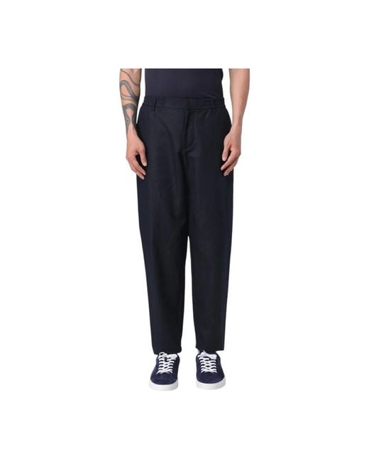 ARMANI EXCHANGE Blue Wide Trousers for men