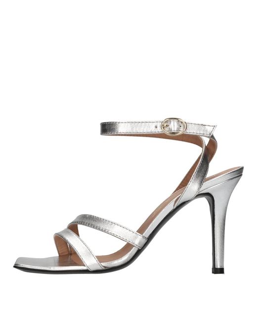 Via Roma 15 Natural High Heel Sandals