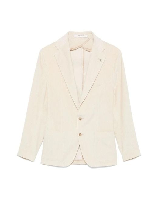 Blazers di Tagliatore in Natural da Uomo