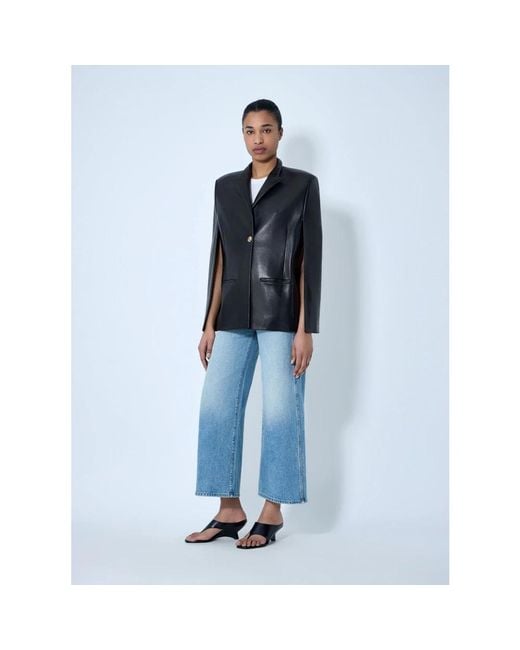 Khaite Blue Wide Jeans