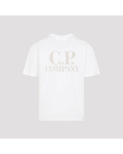 C P Company White T-Shirts for men