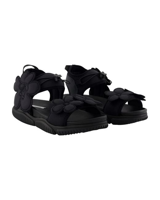 CECILIE BAHNSEN Black Flat Sandals