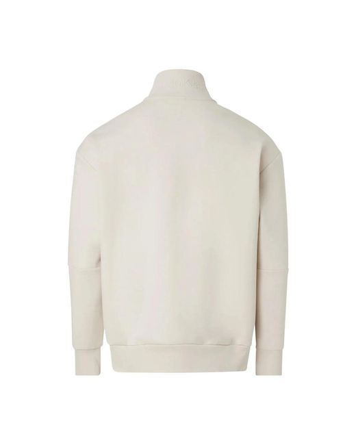Calvin Klein White Zip-Throughs for men