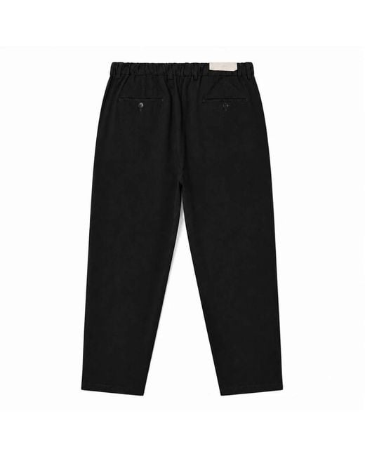 BRIGLIA Black Straight Trousers for men