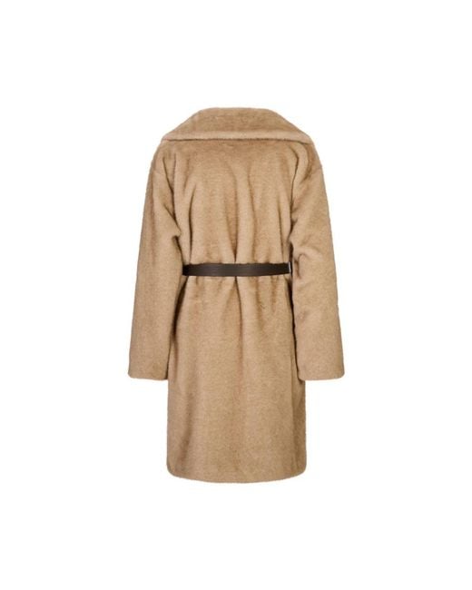 P.A.R.O.S.H. Belted Coats in het Natural