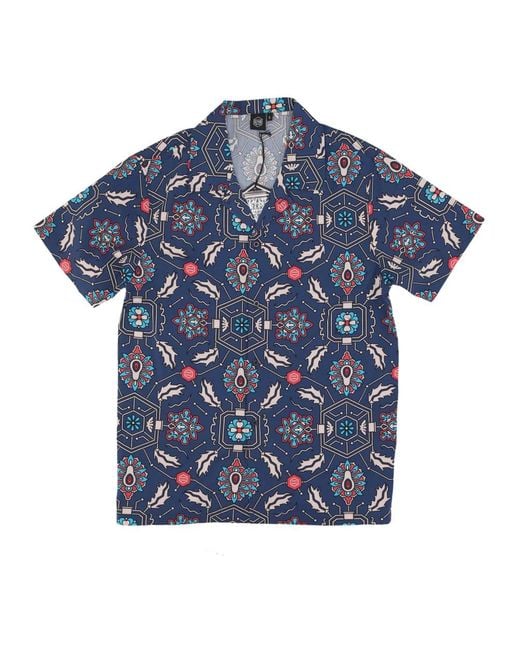 DOLLY NOIRE Blue Short Sleeve Shirts for men