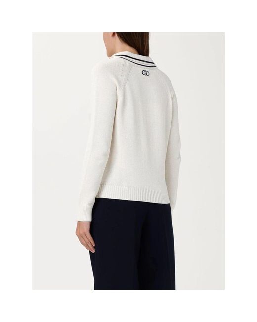 Liu Jo White Weißen Strickpullover