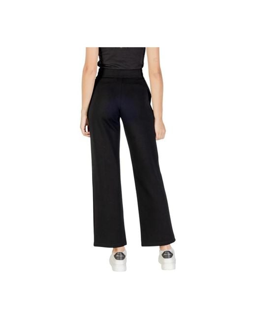 ARMANI EXCHANGE Black Wide Trousers