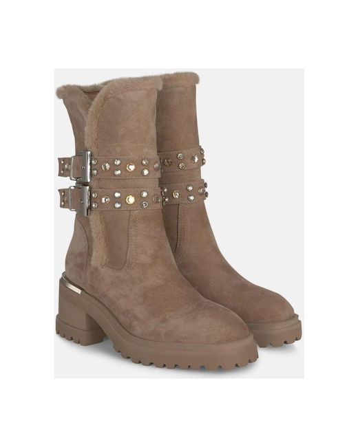 Alma En Pena. Brown High Boots
