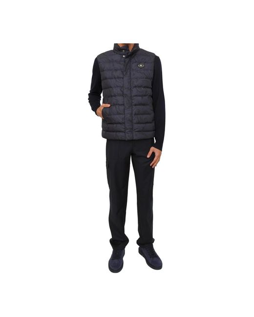 Etro Gesteppte Weste Mit Logo in Blue für Herren
