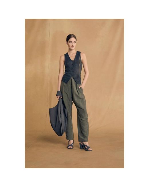 Sleeveless Tops Cortana de color Black