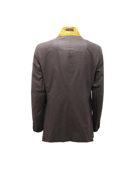 Etro Baumwolljacke Grau in Brown für Herren