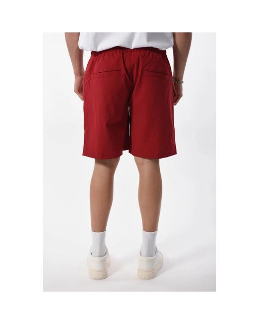 Arte' Logo bermuda shorts elastischer bund in Red für Herren