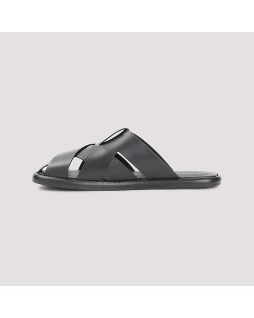 Giorgio Armani Black Mules for men