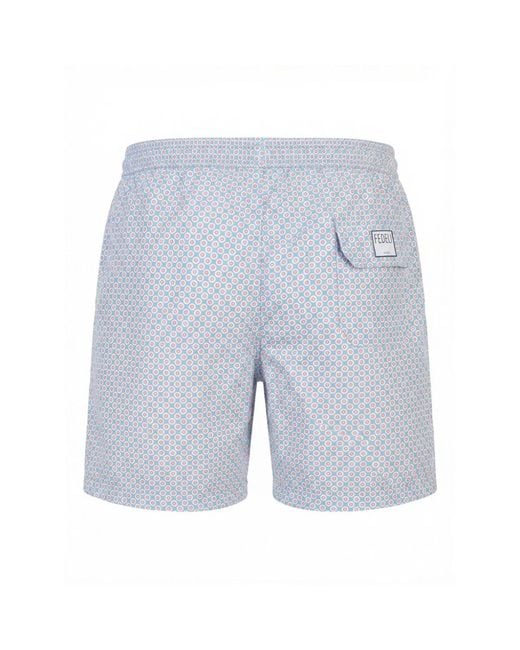 Fedeli Blue Beachwear for men