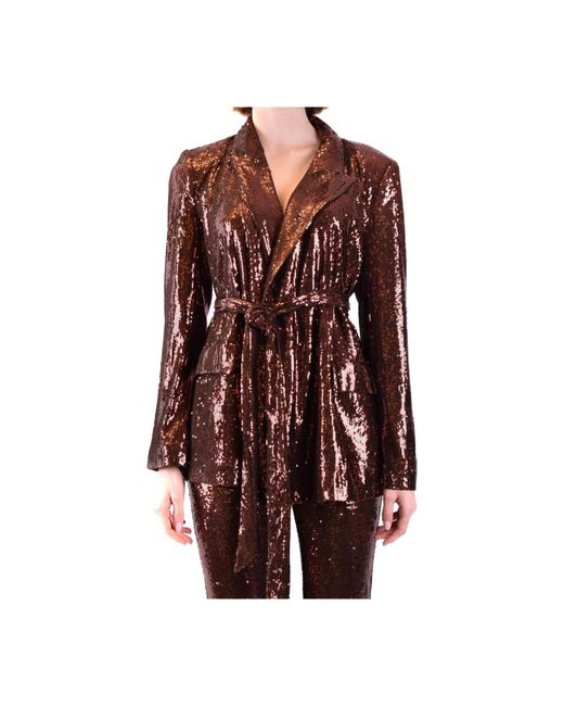 L'Agence Jassen ,Bruin ,Wol Stijlvolle Blazer in het Brown
