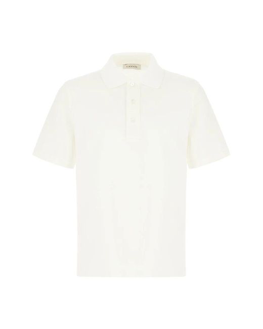 Lanvin Klassisches poloshirt in verschiedenen farben in White für Herren