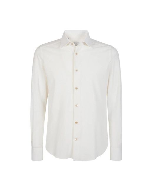 Eleventy White Formal Shirts for men