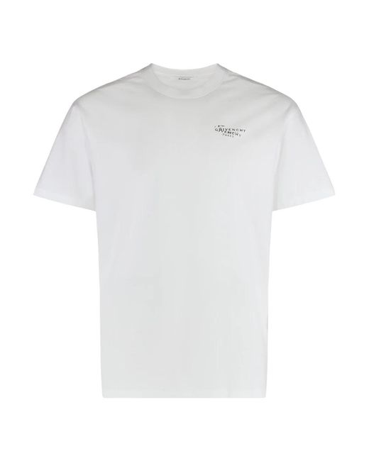 Givenchy Baumwoll-T-Shirt Mit Stempelprint in White für Herren