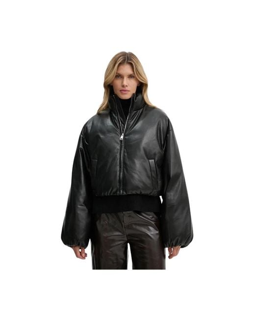 Nanushka Lilima Jacket in het Black