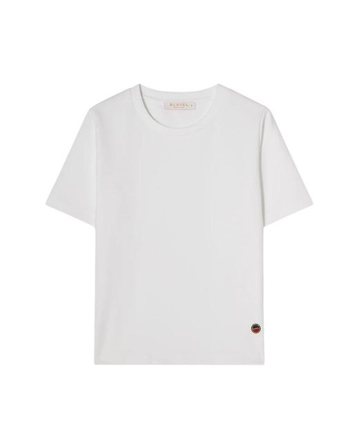 BUSNEL Tops ,Wit ,Katoen Tessa T-Shirt in het White