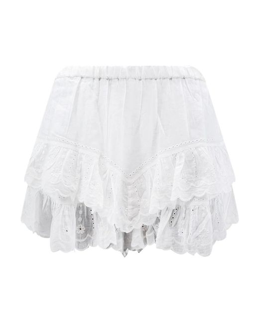 Isabel Marant White Short Shorts