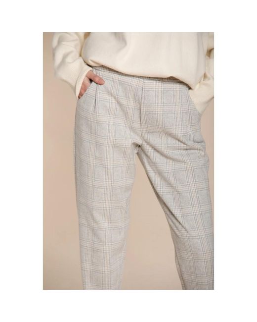Mason's Natural Cropped Trousers