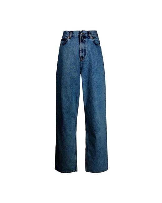 Indigo low rise jeans di Wardrobe NYC in Blue