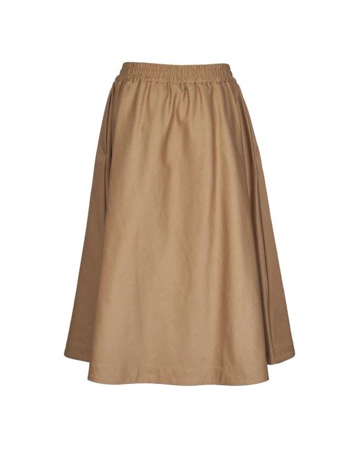 Midi Skirts Golden Goose Deluxe Brand de color Natural