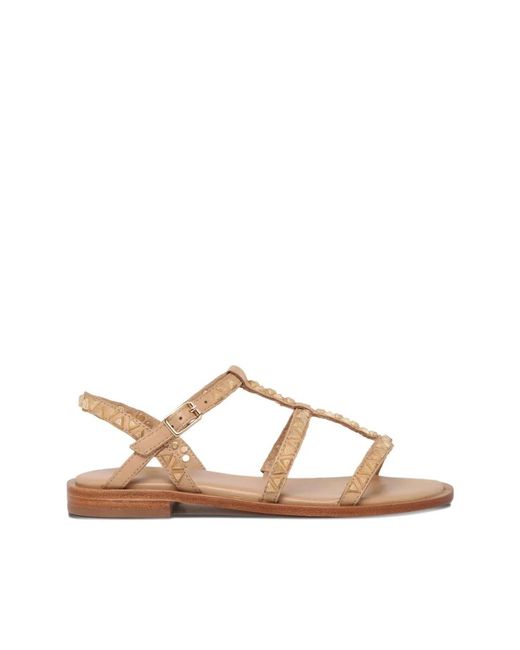 Ash Schoenen ,Bruin ,Leer Bruine Leren Sandalen Voor Vrouwen in het Brown