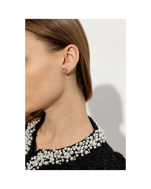 Tory Burch Metallic Messingohrringe
