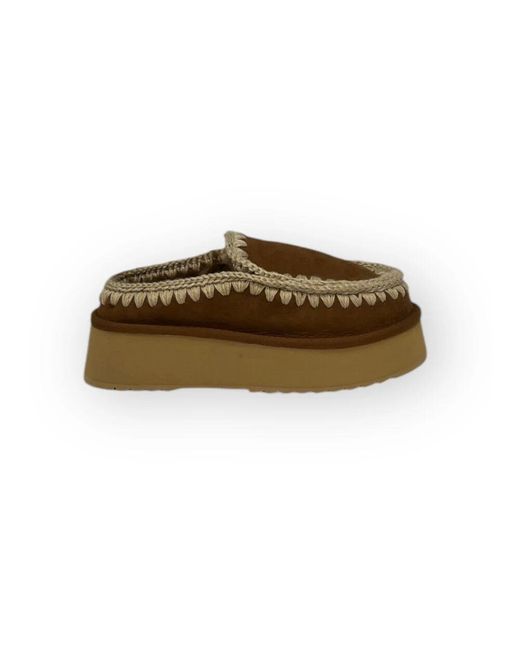 Mou Brown Slippers